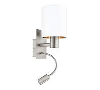 Eglo PASTERI Lampada da Parete 43.5 W, Nichel Opaco
