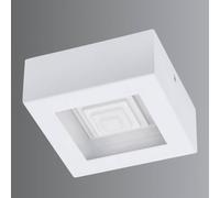 Eglo Plafoniera in Acciaio, 6.3 W, Bianco