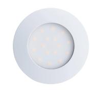 EGLO PINEDA-IP - Faretto da incasso, in plastica, Plastica, bianco, Ø 10,2 cm