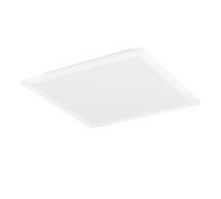 Eglo Plafoniera a LED Bottazzo, con telecomando, pannello ultra sottile con retroilluminazione, dimmerabile, in metallo e plastica bianca, colore luce: bianco caldo/bianco freddo, 30 x 30 cm