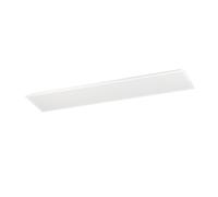 Eglo Plafoniera a LED Bottazzo, con telecomando, pannello ultra sottile retroilluminazione, dimmerabile, in metallo e plastica bianca, colore luce: bianco caldo/bianco freddo, 100 x 25 cm
