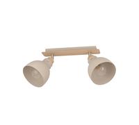Spot Vintage Arrecife In Acciaio Marrone 2 Luci E27 28W Ip20