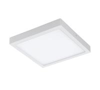 Eglo Plafoniera connect Led Fueva-c, plafoniera Smart Home, metallo colato, plastica, bianco, lunghezza 30 x 30 cm, dimmerabile, tonalità di bianco e colori regolabili