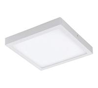 Eglo Plafoniera connect Led Fueva-c, plafoniera Smart Home, metallo colato, plastica, bianco, lunghezza 30 x 30 cm, dimmerabile, tonalità di bianco e colori regolabili