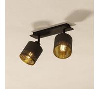 EGLO Plafoniera Esteperra nero/oro 2 luci EGLO
