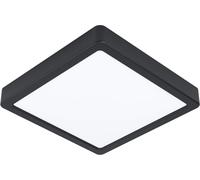 Plafoniera Moderna Fueva 5 In Acciaio Nero Led 17W 3000K Ip20