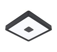 Plafoniera Contemporanea Da Esterno Iphias 2 Led Acciaio Nero