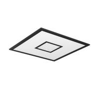 Plafoniera Moderna Bordonara Alluminio Nero Luce Led Integrato 21,5W
