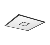 Plafoniera Moderna Bordonara Alluminio Nero Luce Led Integrato 36W