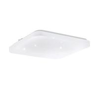 Plafoniera Moderna Frania-S Acciaio Bianco Luce Led Integrato 15W