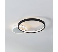 EGLO Plafoniera LED Gafares, alluminio nero 41 cm telecomando CCT 900421