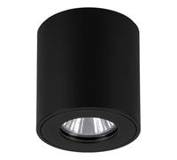 Plafoniera Esterno Moderna Torrecola Alluminio Nero 1 Luce Gu10