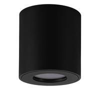 Plafoniera Esterno Moderna Torrecola Alluminio Nero 1 Luce Gu10