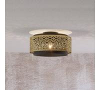 Plafoniera Vintage Sandbach Acciaio Nero 1 Luce E27