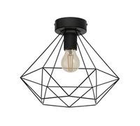 EGLO Plafoniera a gabbia Tarbes 1 luce Ø 32,5cm nero EGLO