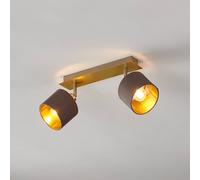 EGLO Plafoniera Valbiano cappuccino/oro 2 luci EGLO