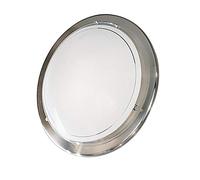 Eglo Planet 1, Lampada da soffitto a 1 luce, plafoniera in metallo argentato e vetro verniciato bianco, attacco E27