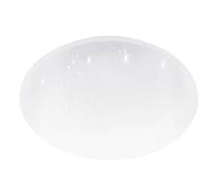 Eglo Pogliola - Lampada da soffitto a LED, con effetto cristallo e interruttore DIP, cucina, in metallo plastica bianchi, bianco caldo, neutro, freddo, diametro di 50 cm