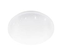 Eglo Pogliola - Lampada da soffitto a LED, con effetto cristallo e interruttore DIP, cucina, in metallo plastica bianchi, bianco caldo, neutro, freddo, diametro di 31 cm