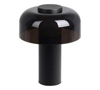 EGLO Ponente Lampada da tavolo a LED, per esterni, a batteria, touch, dimmerabile, senza fili, ricaricabile tramite USB, in metallo e plastica nera, luce bianca calda e neutro, IP44