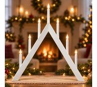 Eglo Lampada Da Tavolo Candelabro Piramide Natale Holz LED Bianco H 64,5 cm [EEK: Non valutato]