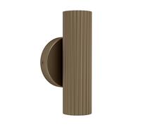 Eglo Portillo - Lampada da parete per interni, soggiorno con luce verso l’alto e il basso, faretto in metallo colore bronzo, attacco GU10