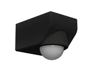 EGLO Rilevatore di movimento Detect me 4, sensore di movimento in plastica, colore: nero, con sensore di luce diurna, IP44