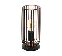 Lampada Da Scrivania Industrial Roccamena 1 Luce Acciaio Nero E Rame