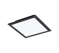 Plafoniera Moderna Salobrena 1 Alluminio Nero Luce Led Integrato 14W