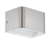 EGLO - SANIA 4 APPLIQUE A LED IN ALLUMINIO NICKEL OPACO 6W 3000K 670LM 98424