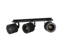 Spot Contemporaneo Segovia In Acciaio Nero 3 Luci E27 40W Ip20