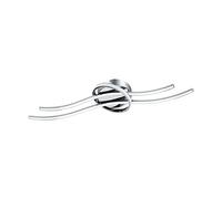 Eglo Selvina Lampada da Soffitto a LED, 3 Luci, L 74. 5 cm, in Alluminio e Plastica, in Cromo, Bianco