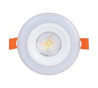 Eglo set 3 faretti LED Calonge RGB, spot da incasso piatto con telecomando, dimmerabile, plastica bianca, cambio colore, bianco caldo-freddo, Ø 9,8 cm