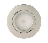 Eglo Set 3 faretti LED Pineda, spot da incasso orientabili, plastica