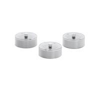 Eglo Set da 3 candele solari per esterni Z_Solar, lampade solari da esterno, lampade solari, lampade esterne in plastica bianca, luce calda