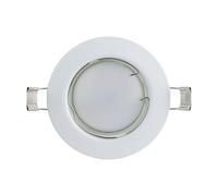 Eglo Set da 3 faretti da incasso Peneto, set di spot in acciaio bianco, 3 luci da incasso con attacco GU10, lampadine LED incluse, faretto sottile, Ø 7,8 cm