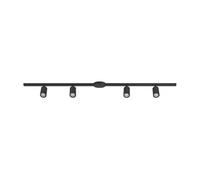 EGLO Set di binari EASY TRACK, nero, 4 faretti GU10, lunghezza 193 cm EGLO
