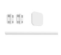 Eglo Set di espansione per sistema a binario Track Plus, prolunga binario da soffitto, accessorio estensione, plastica bianca, lunghezza 100 cm