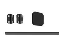 Eglo Set di espansione per sistema a binario Track Plus, prolunga binario da soffitto, accessorio in plastica nera, lunghezza 100 cm