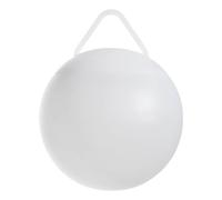 Eglo Sfera a LED da giardino Poggiobello, a batteria, rotonda, con telecomando, dimmerabile, con picchetto e sospensione, in plastica bianca, cambio di colore RGB, IP44, Ø 20 cm