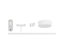Eglo Sistema binario Track Plus a bassa tensione, set espandibile con telecomando, starter per parete e soffitto, plastica bianca, lunghezza 95 cm
