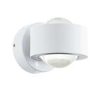 Eglo SLV TREVIOLO Lampada LED da Parete per Esterni, 9 x 8.5 x 12 cm, IP44. Bianco Trasparente
