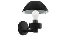 EGLO Smart Home - Lampada da Parete a LED Verlucca-C, Lampada da Parete per Esterni, in Acciaio zincato, Colore Nero, Vetro Trasparente, con Attacco E27, IP44
