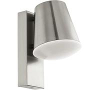 EGLO Smart Home LED Lampada da Parete Caldiero-C, Lampada da Esterno in | Acciaio Inox e Plastica Bianca, Applique con Portalampada E27, grado di protezione IP44