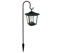 EGLO Solar lanterna da giardino Z_Solar, lampada vintage | con picchetto, luce decorativa solare esterno, lanterna nera, apparecchio LED giardino, illuminazione calda