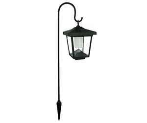 EGLO Solar lanterna da giardino Z_Solar, lampada vintage | con picchetto, luce decorativa solare esterno, lanterna nera, apparecchio LED giardino, illuminazione calda