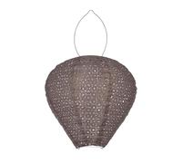 Eglo Solar-Lanterna Z_Solar, lampada solare da esterno, lanterna da giardino appesa, decorazione balcone in plastica beige, luce calda, IP44