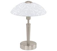 Eglo SOLO Lampada da Tavolo, E14, 60 W, Nichel