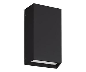 Eglo Spongano - Lampada da parete LED per esterni, faretto spot per esterni, lampada a parete per esterni in alluminio colore antracite e vetro trasparente, luce bianca calda, IP65