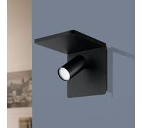 EGLO Spot LED parete Ciglie, nero, funzione carica QI EGLO